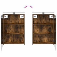 Produktbild för Badrumsskåpsset 3 pcs 120 x 14,5 x 70 cm Konstruerat trä