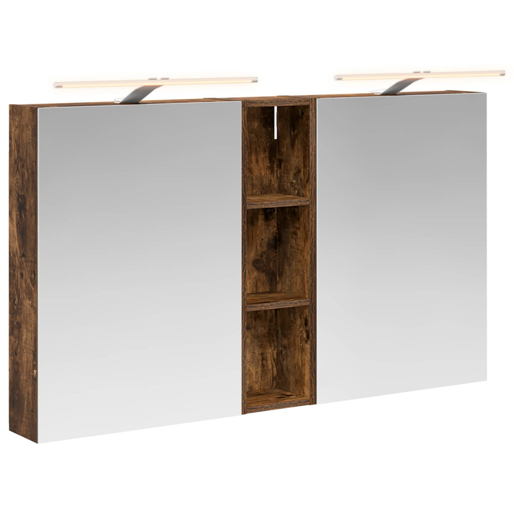 Produktbild för Badrumsskåpsset 3 pcs 120 x 14,5 x 70 cm Konstruerat trä
