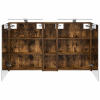 Produktbild för Badrumsskåpsset 3 pcs 120 x 14,5 x 70 cm Konstruerat trä