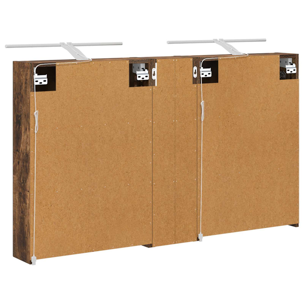 Produktbild för Badrumsskåpsset 3 pcs 120 x 14,5 x 70 cm Konstruerat trä