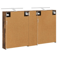 Produktbild för Badrumsskåpsset 3 pcs 120 x 14,5 x 70 cm Konstruerat trä