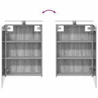 Produktbild för Badrumsskåpsset 3 pcs 120 x 14,5 x 70 cm Konstruerat trä