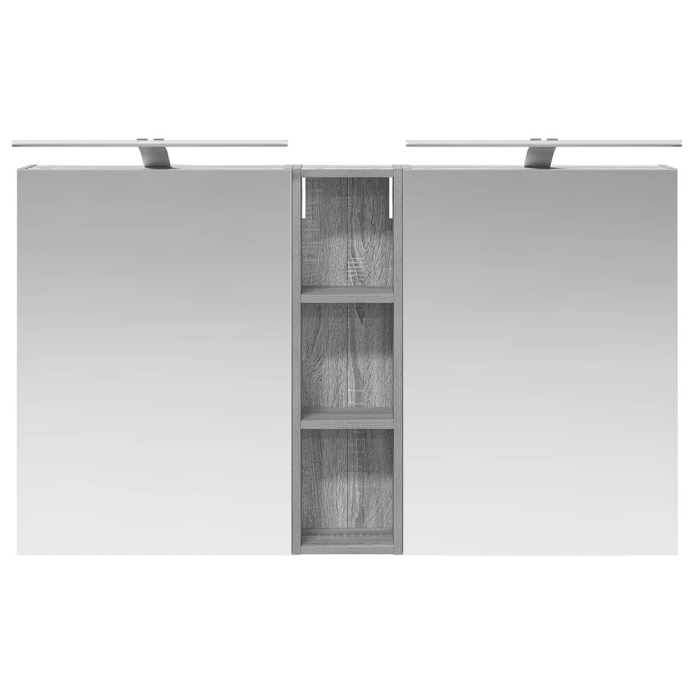 Produktbild för Badrumsskåpsset 3 pcs 120 x 14,5 x 70 cm Konstruerat trä