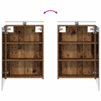 Produktbild för Badrumsskåpsset 3 pcs 120 x 14,5 x 70 cm Konstruerat trä