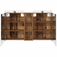 Produktbild för Badrumsskåpsset 3 pcs 120 x 14,5 x 70 cm Konstruerat trä