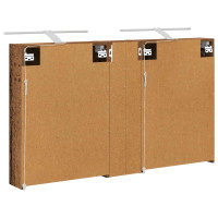 Produktbild för Badrumsskåpsset 3 pcs 120 x 14,5 x 70 cm Konstruerat trä