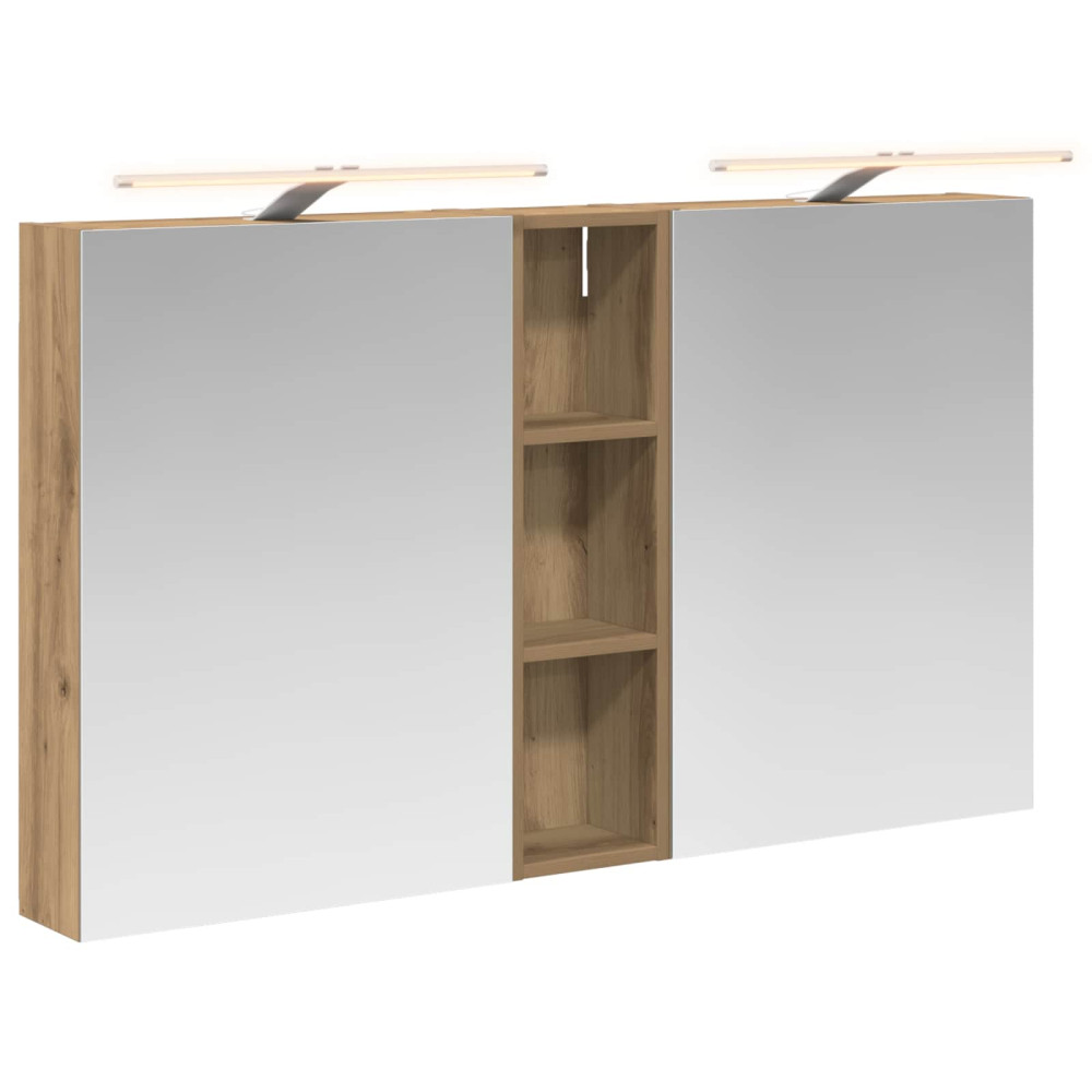 Produktbild för Badrumsskåpsset 3 pcs 120 x 14,5 x 70 cm Konstruerat trä