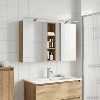 Produktbild för Badrumsskåpsset 3 pcs 120 x 14,5 x 70 cm Konstruerat trä