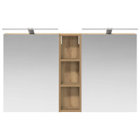 Produktbild för Badrumsskåpsset 3 pcs 120 x 14,5 x 70 cm Konstruerat trä