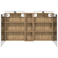 Produktbild för Badrumsskåpsset 3 pcs 120 x 14,5 x 70 cm Konstruerat trä