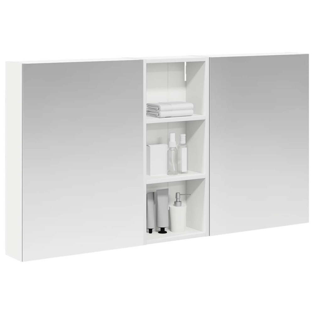 Produktbild för Badrumsskåpsset 3 pcs 130 x 14,5 x 70 cm Konstruerat trä