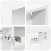 Produktbild för Badrumsskåpsset 3 pcs 130 x 14,5 x 70 cm Konstruerat trä