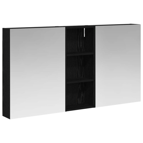 vidaXL Badrumsskåpsset 3 pcs 130 x 14,5 x 70 cm Konstruerat trä