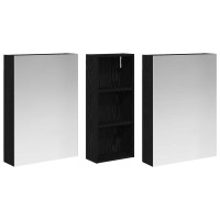 Produktbild för Badrumsskåpsset 3 pcs 130 x 14,5 x 70 cm Konstruerat trä