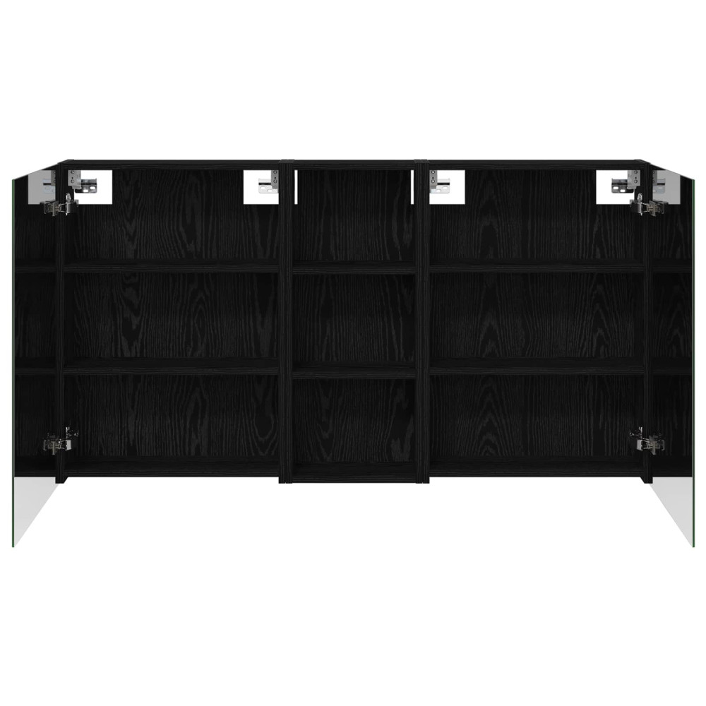 Produktbild för Badrumsskåpsset 3 pcs 130 x 14,5 x 70 cm Konstruerat trä