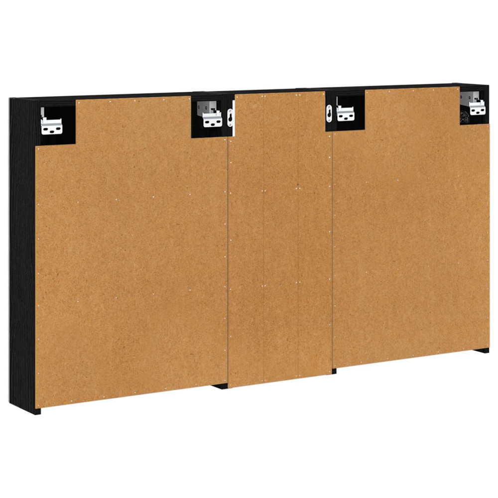 Produktbild för Badrumsskåpsset 3 pcs 130 x 14,5 x 70 cm Konstruerat trä