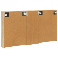 Produktbild för Badrumsskåpsset 3 pcs 130 x 14,5 x 70 cm Konstruerat trä