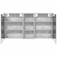 Produktbild för Badrumsskåpsset 3 pcs 130 x 14,5 x 70 cm Konstruerat trä