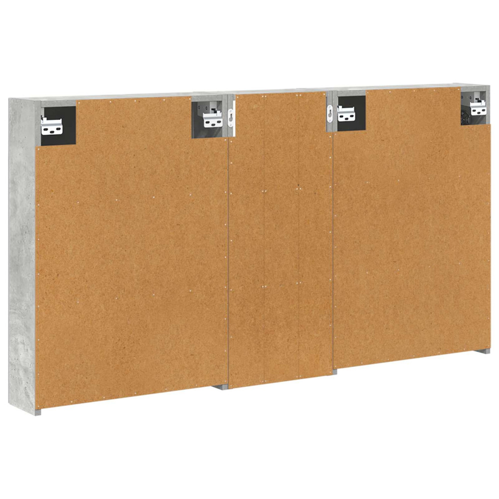 Produktbild för Badrumsskåpsset 3 pcs 130 x 14,5 x 70 cm Konstruerat trä