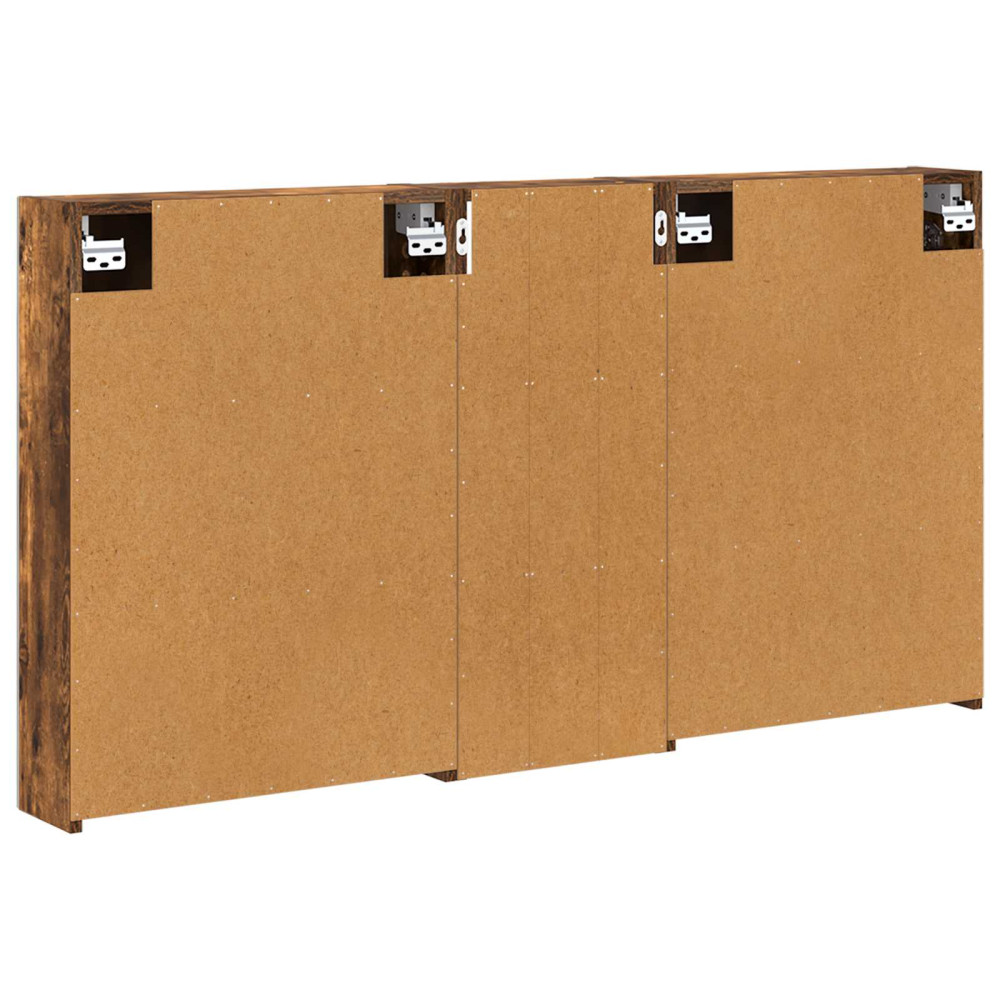 Produktbild för Badrumsskåpsset 3 pcs 130 x 14,5 x 70 cm Konstruerat trä