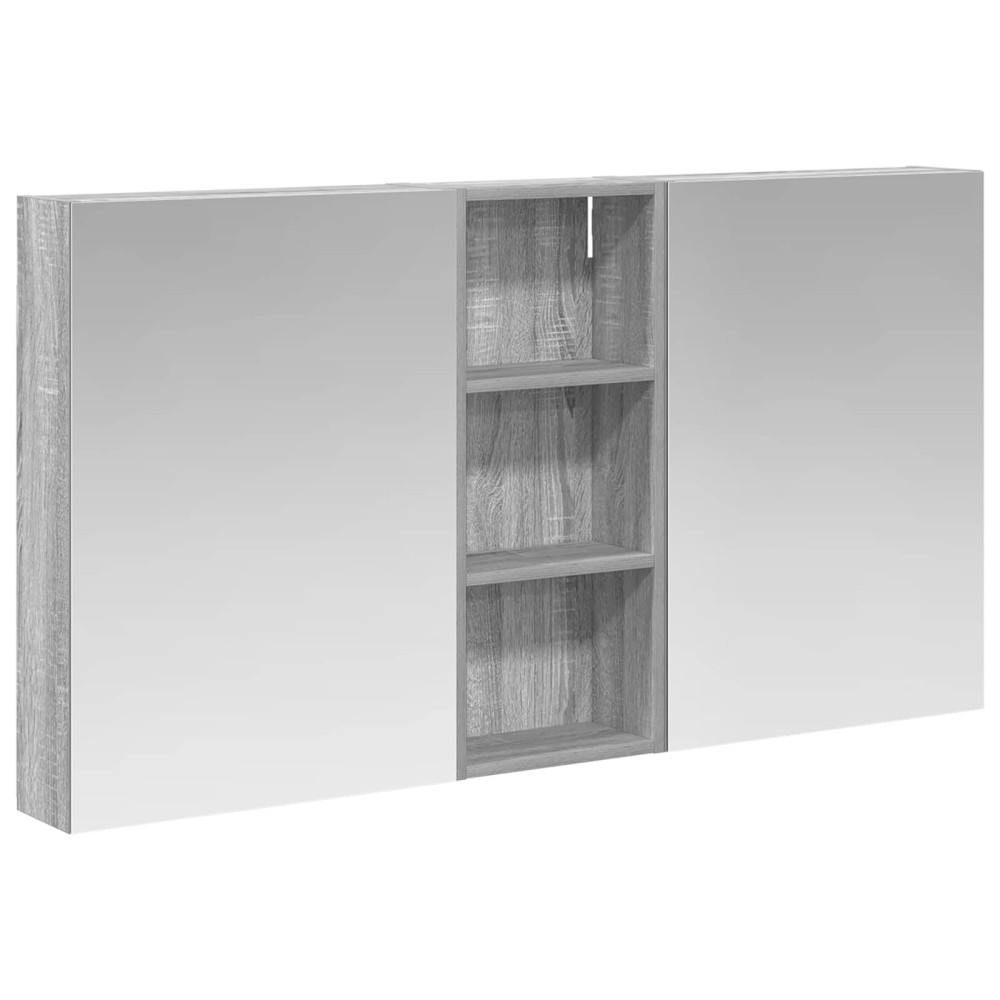 Produktbild för Badrumsskåpsset 3 pcs 130 x 14,5 x 70 cm Konstruerat trä