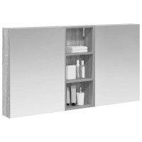 Produktbild för Badrumsskåpsset 3 pcs 130 x 14,5 x 70 cm Konstruerat trä