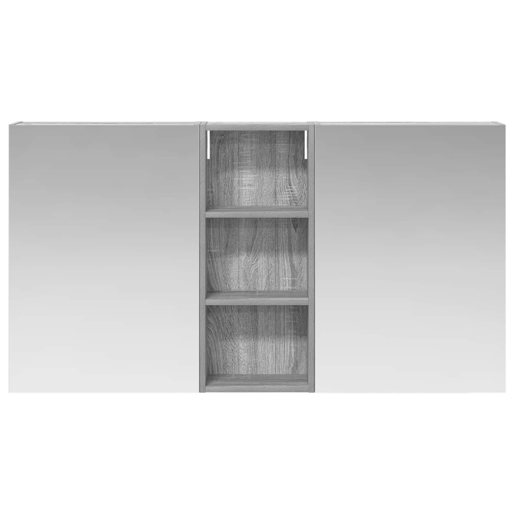 Produktbild för Badrumsskåpsset 3 pcs 130 x 14,5 x 70 cm Konstruerat trä