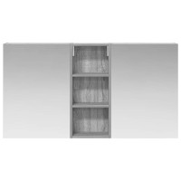 Produktbild för Badrumsskåpsset 3 pcs 130 x 14,5 x 70 cm Konstruerat trä