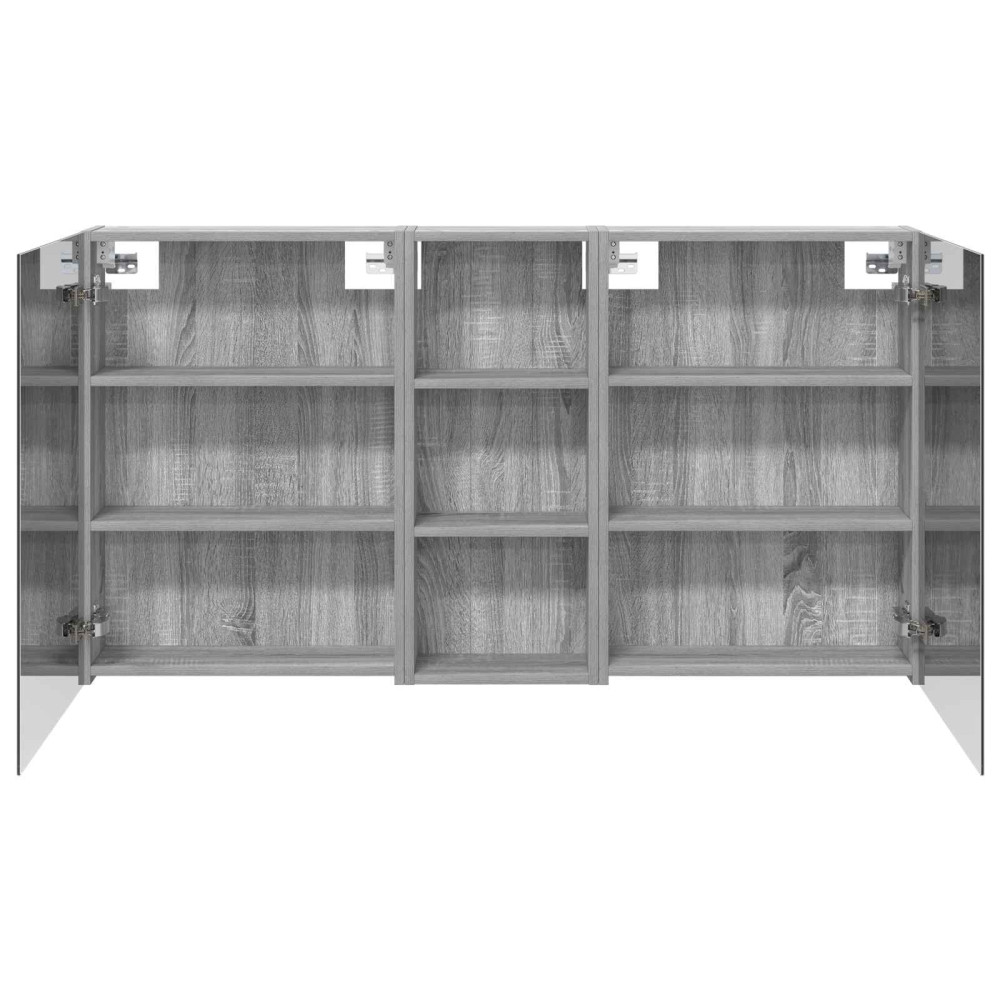 Produktbild för Badrumsskåpsset 3 pcs 130 x 14,5 x 70 cm Konstruerat trä