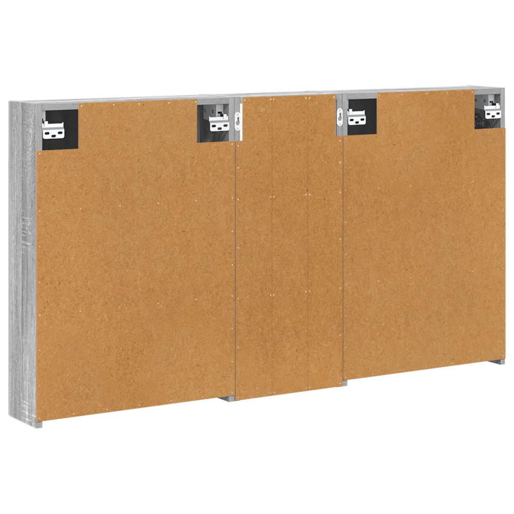 Produktbild för Badrumsskåpsset 3 pcs 130 x 14,5 x 70 cm Konstruerat trä