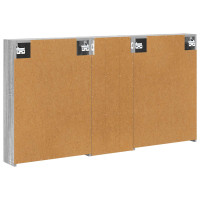 Produktbild för Badrumsskåpsset 3 pcs 130 x 14,5 x 70 cm Konstruerat trä