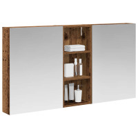 Produktbild för Badrumsskåpsset 3 pcs 130 x 14,5 x 70 cm Konstruerat trä