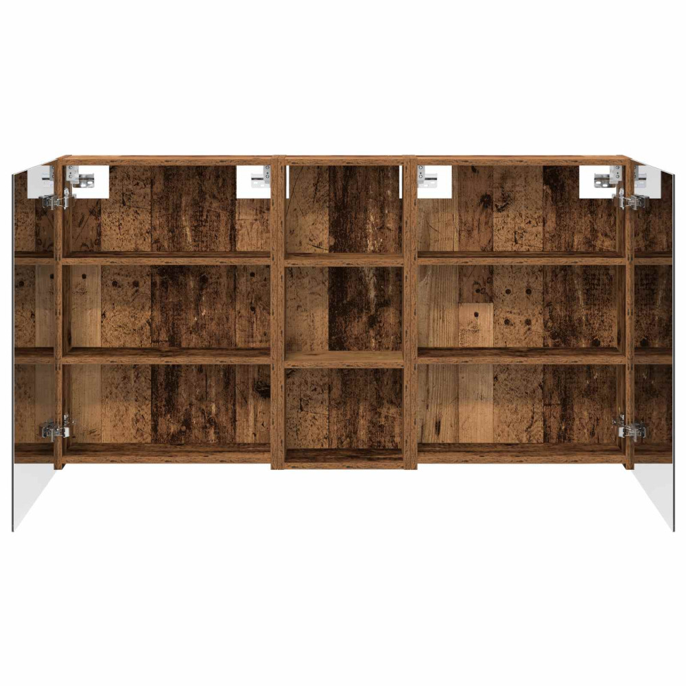 Produktbild för Badrumsskåpsset 3 pcs 130 x 14,5 x 70 cm Konstruerat trä