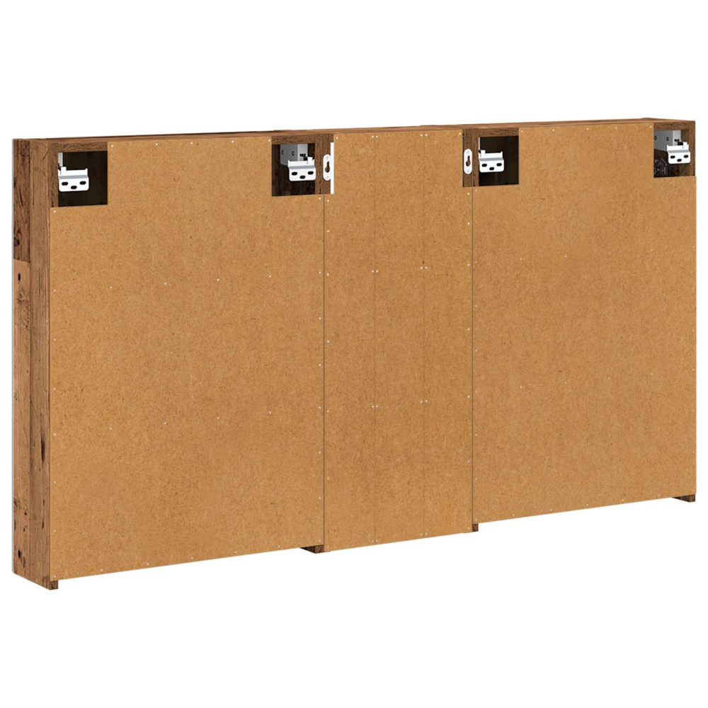 Produktbild för Badrumsskåpsset 3 pcs 130 x 14,5 x 70 cm Konstruerat trä