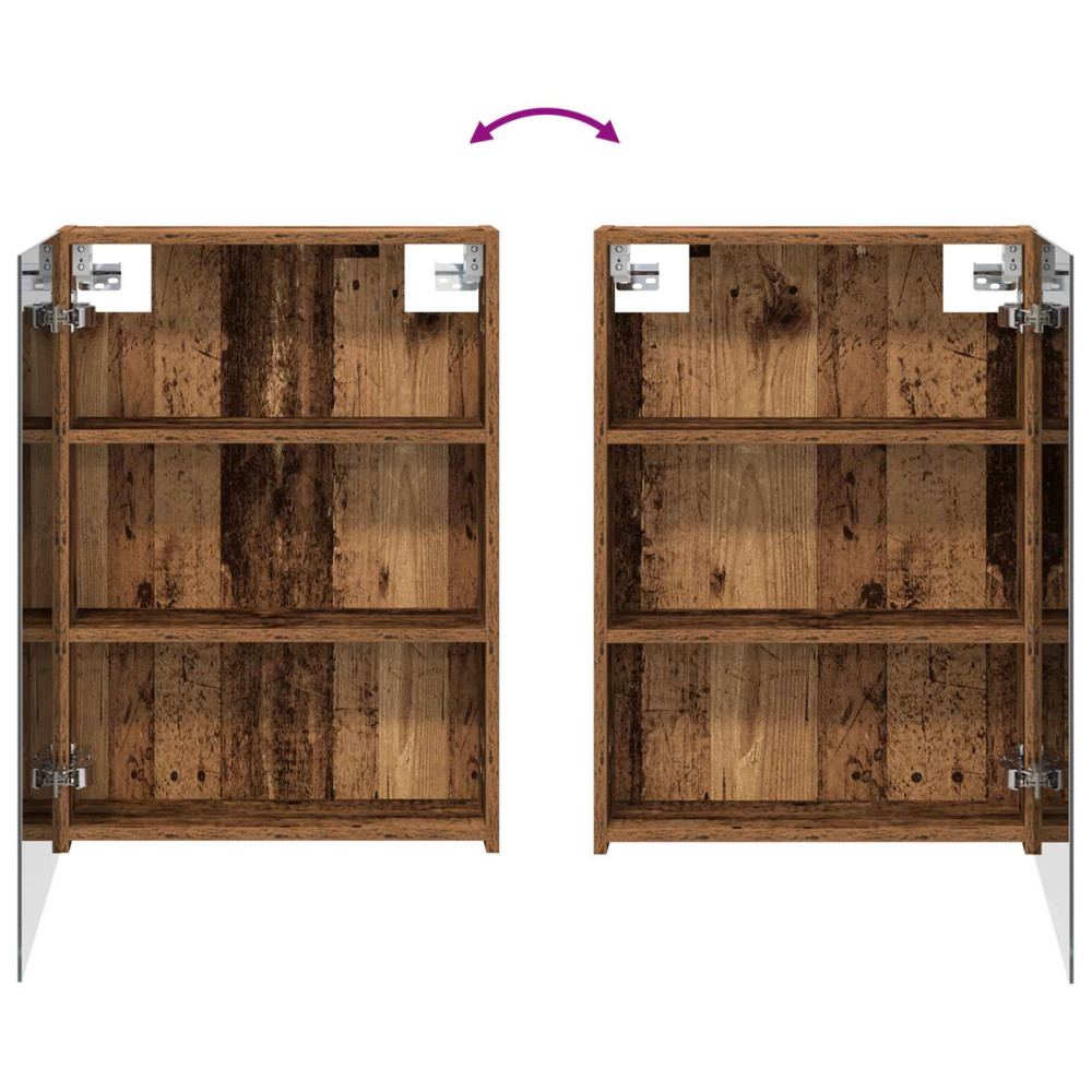 Produktbild för Badrumsskåpsset 3 pcs 130 x 14,5 x 70 cm Konstruerat trä