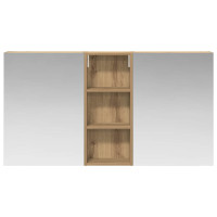 Produktbild för Badrumsskåpsset 3 pcs 130 x 14,5 x 70 cm Konstruerat trä