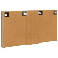 Produktbild för Badrumsskåpsset 3 pcs 130 x 14,5 x 70 cm Konstruerat trä