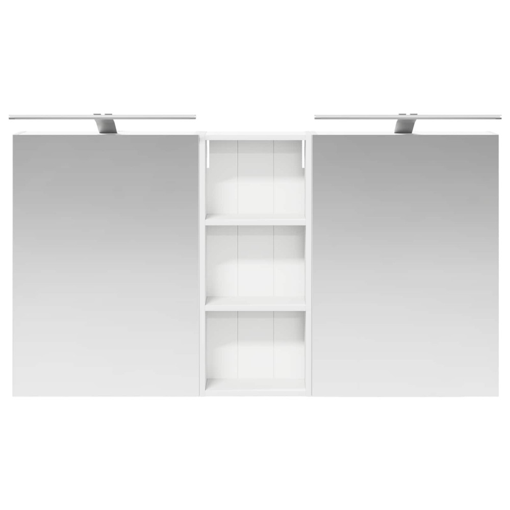 Produktbild för Badrumsskåpsset 3 pcs 130 x 14,5 x 70 cm Konstruerat trä