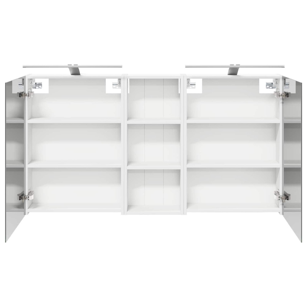 Produktbild för Badrumsskåpsset 3 pcs 130 x 14,5 x 70 cm Konstruerat trä