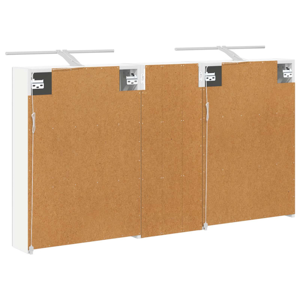 Produktbild för Badrumsskåpsset 3 pcs 130 x 14,5 x 70 cm Konstruerat trä