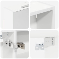 Produktbild för Badrumsskåpsset 3 pcs 130 x 14,5 x 70 cm Konstruerat trä
