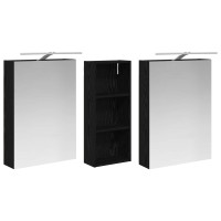 Produktbild för Badrumsskåpsset 3 pcs 130 x 14,5 x 70 cm Konstruerat trä