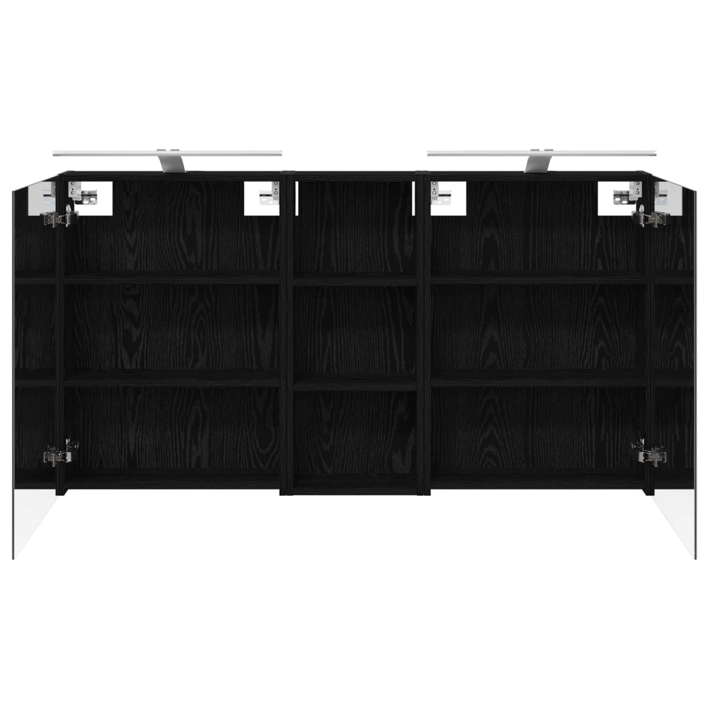 Produktbild för Badrumsskåpsset 3 pcs 130 x 14,5 x 70 cm Konstruerat trä