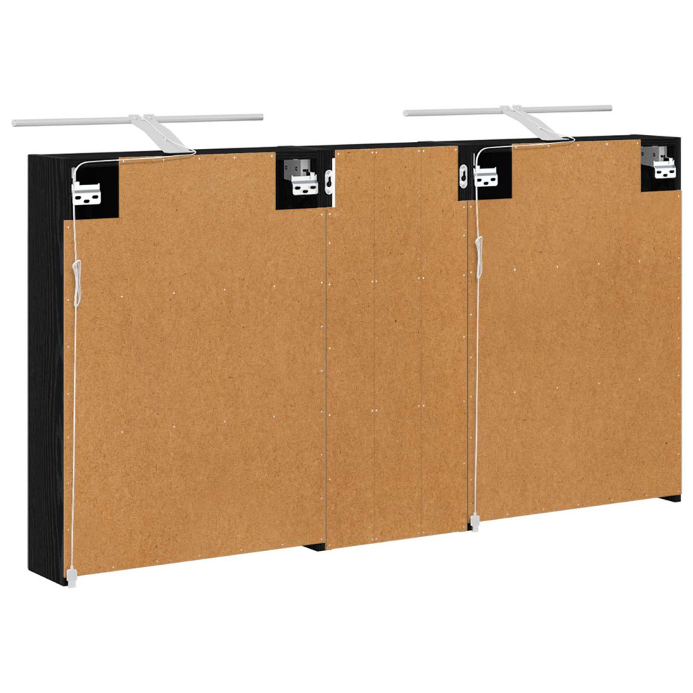 Produktbild för Badrumsskåpsset 3 pcs 130 x 14,5 x 70 cm Konstruerat trä