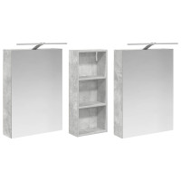 Produktbild för Badrumsskåpsset 3 pcs 130 x 14,5 x 70 cm Konstruerat trä