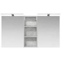 Produktbild för Badrumsskåpsset 3 pcs 130 x 14,5 x 70 cm Konstruerat trä