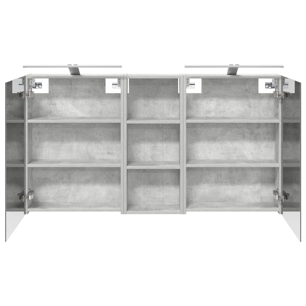 Produktbild för Badrumsskåpsset 3 pcs 130 x 14,5 x 70 cm Konstruerat trä