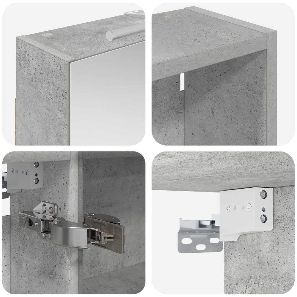 Produktbild för Badrumsskåpsset 3 pcs 130 x 14,5 x 70 cm Konstruerat trä