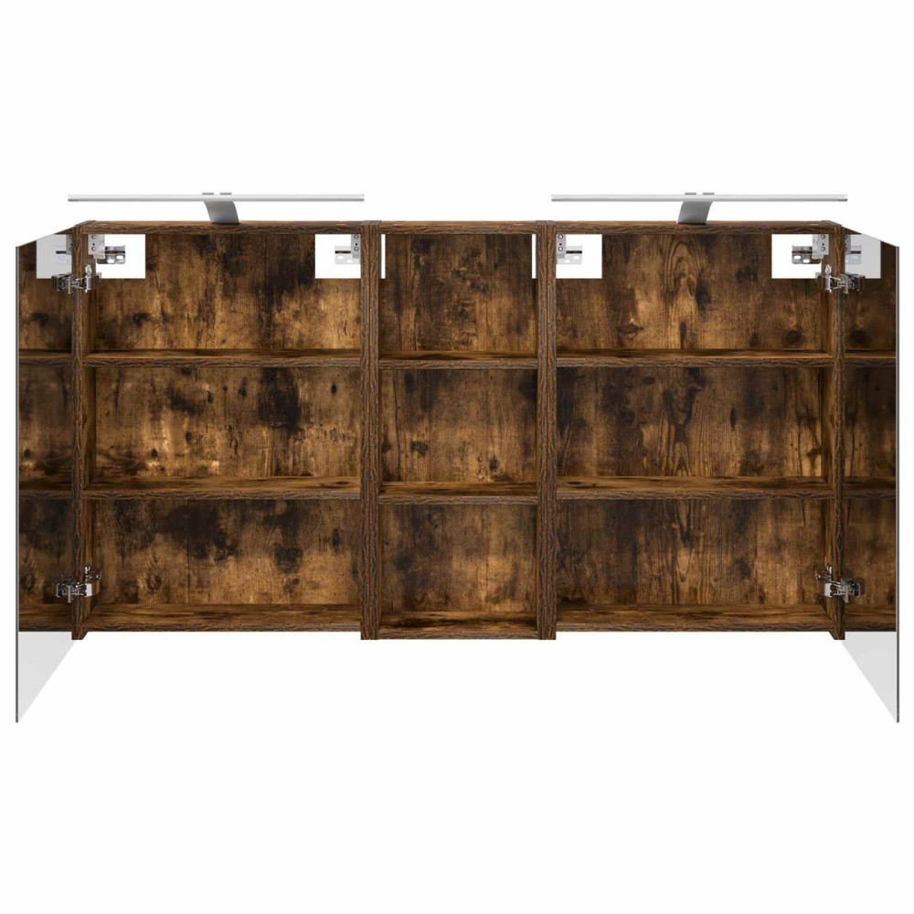 Produktbild för Badrumsskåpsset 3 pcs 130 x 14,5 x 70 cm Konstruerat trä