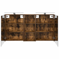Produktbild för Badrumsskåpsset 3 pcs 130 x 14,5 x 70 cm Konstruerat trä